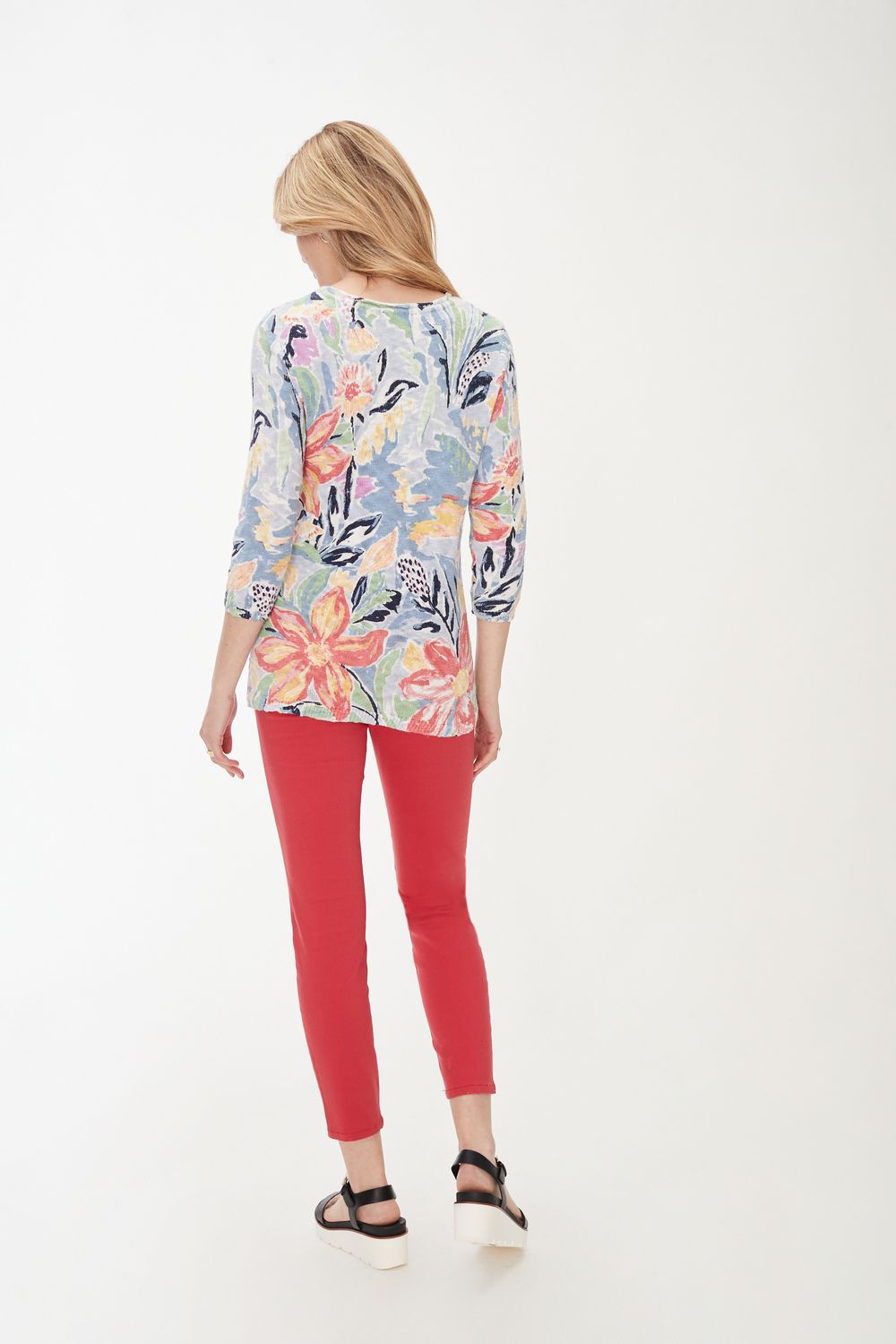 Printed Sweater  Abstract Floral 1267488, Color: Abstract Floral, Size: S