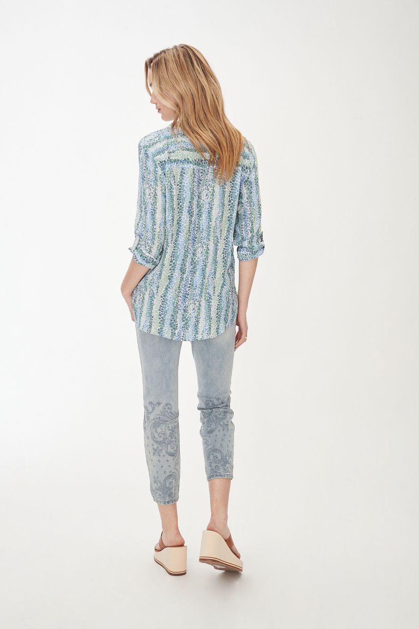 Printed Blouse 1840493, Color: Cool Dotty, Size: XS