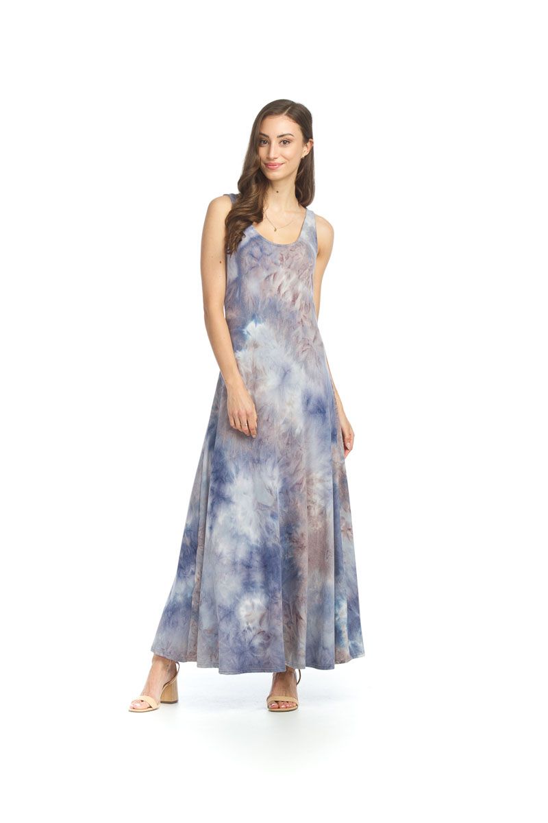 Soft Tie Dye Paneled Maxi Dress