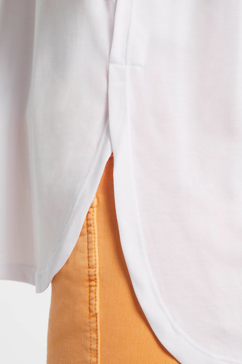 U Neck Tank Top With Side Slit 