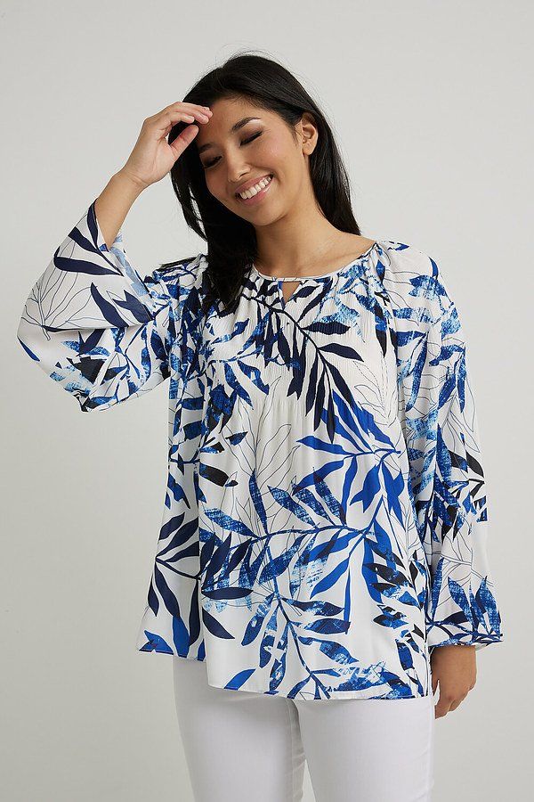 Leaf Print Top Style 222914