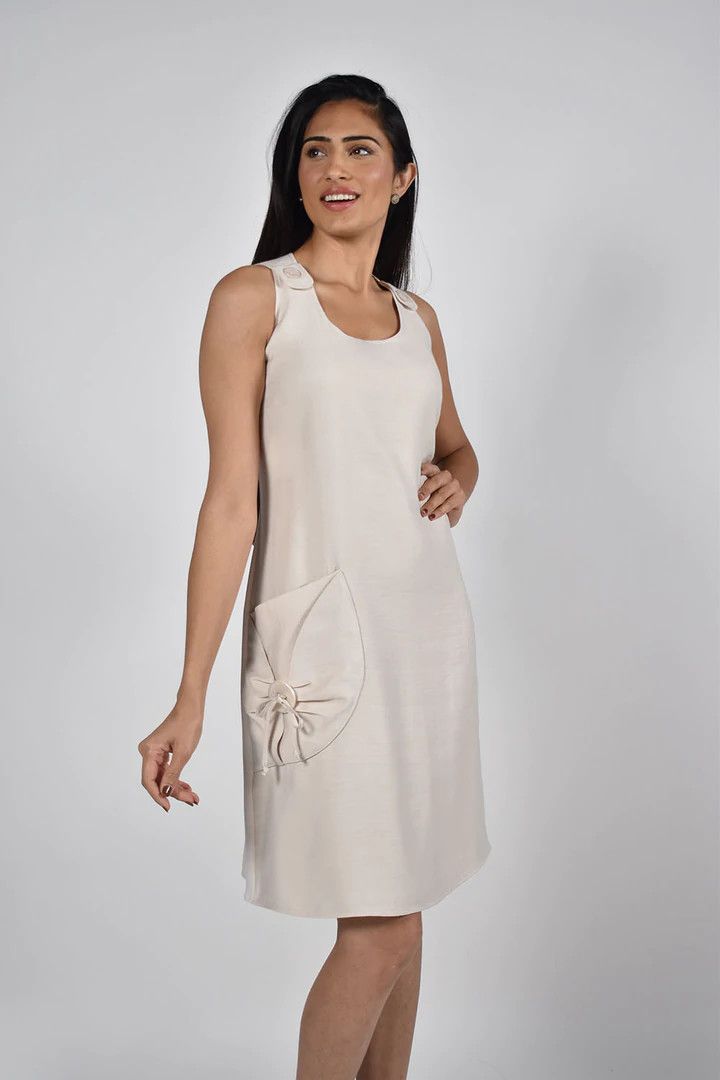Natural Woven Dress 221510