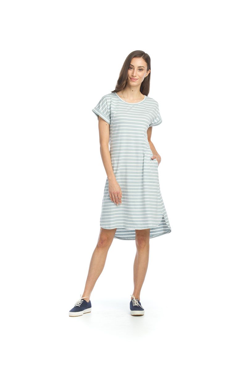Striped Cotton Blend Stretch PT12633