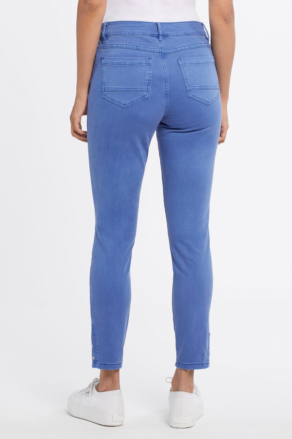 5 Pocket Pull On Ankle Pant With Side Slit 4938O