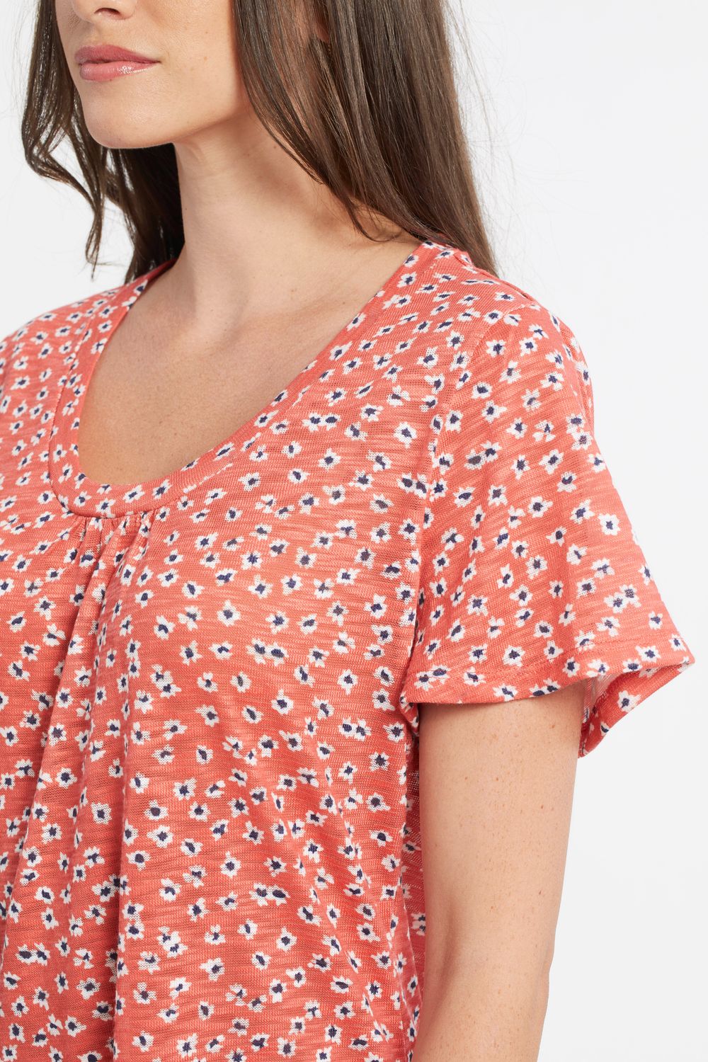 Flutter Sleeve U Neck Top