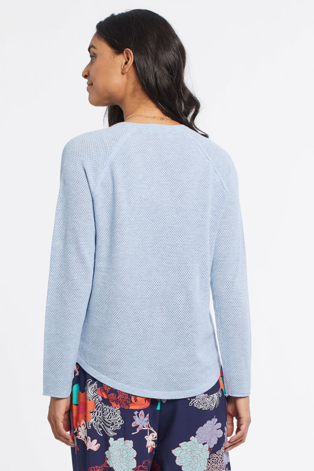 V Neck Raglan Sweater