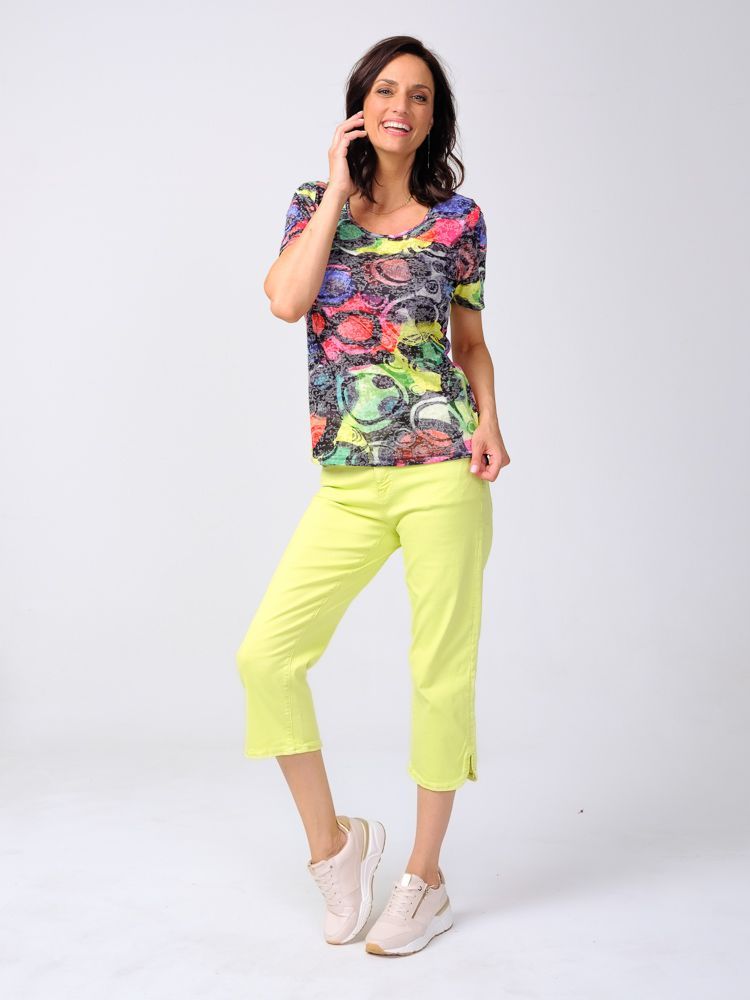 Multicoloured Round Neck T-Shirt 