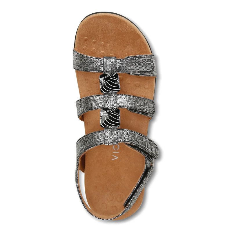 Amber Metallic Adjustable Sandal