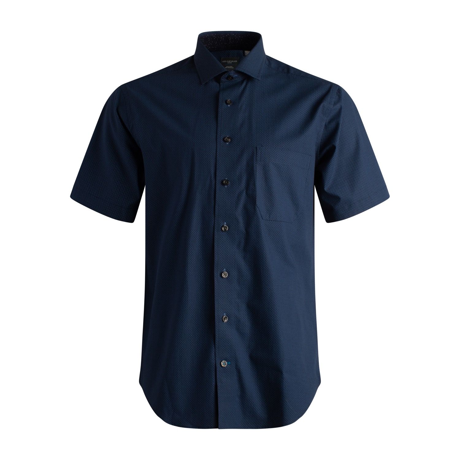 Navy Print Short Sleeve Shirt 528371