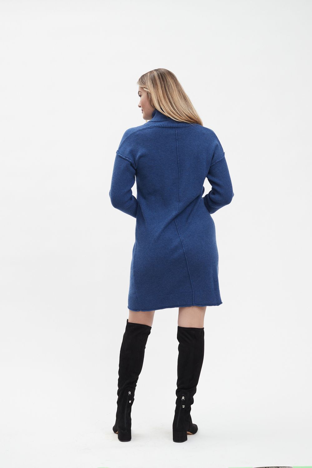 Enevelope Neck Sweater Dress 7587333