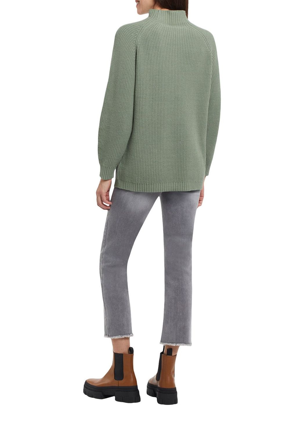 Mock Neck Tunic Sweater 7515O (2 Colors)