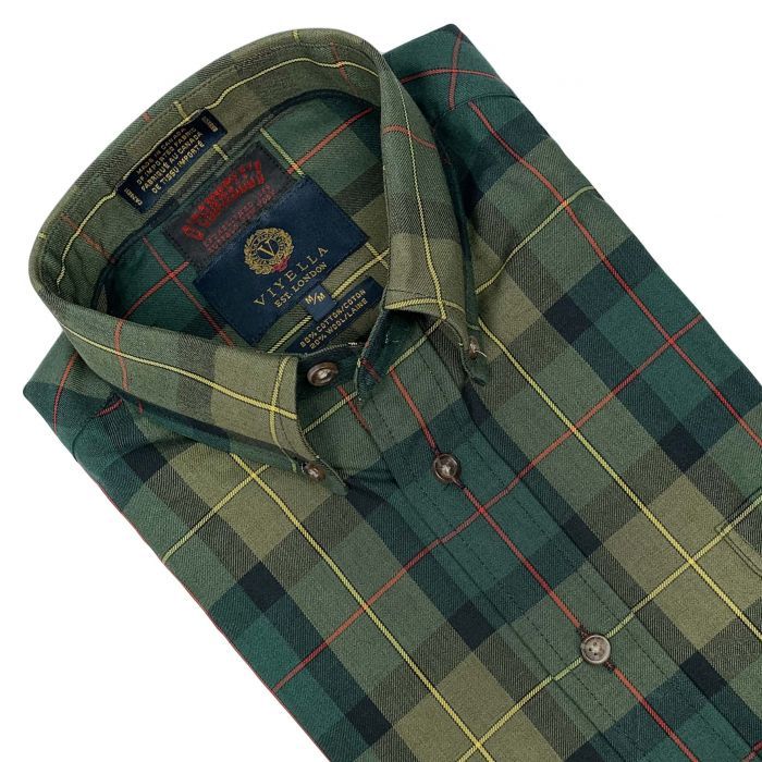 Long Sleeve Forest Plaid Sport Shirt - 559427
