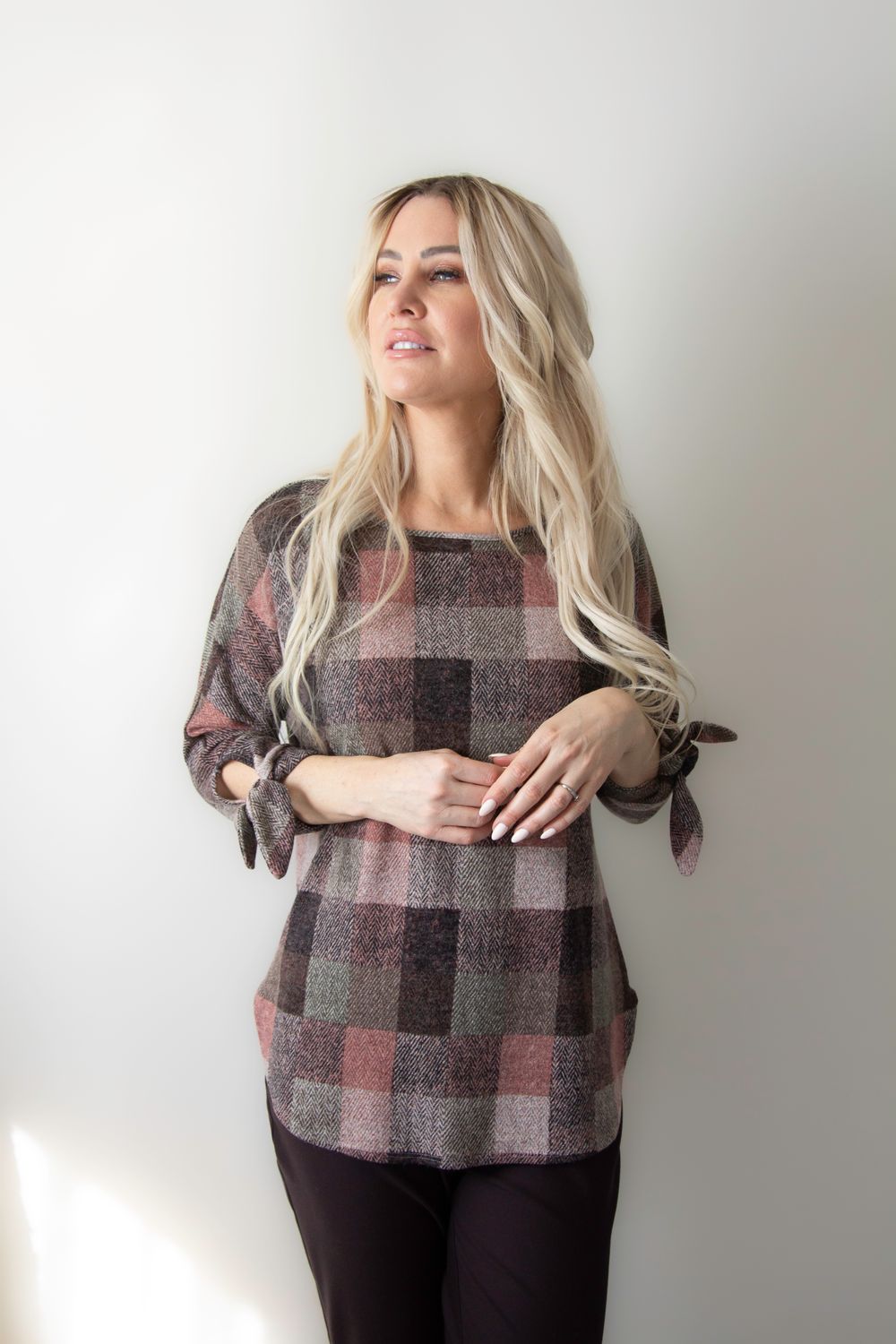 Sage &amp; Pink Tunic 493-4473