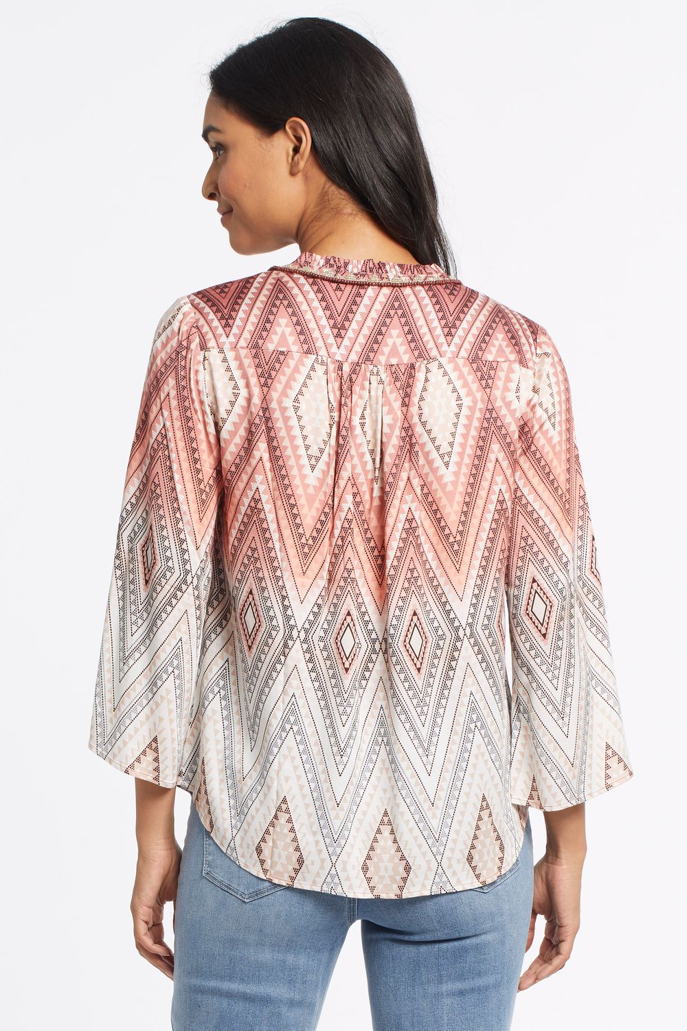 Blouse With Beading at Neckline 7259O