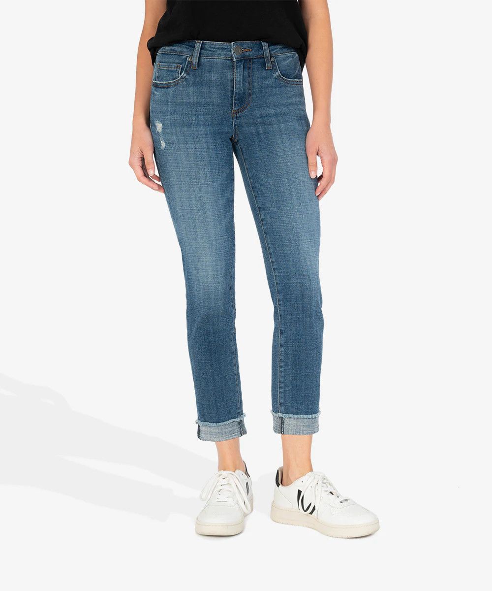 Amy Crop Straight Leg Roll-Up