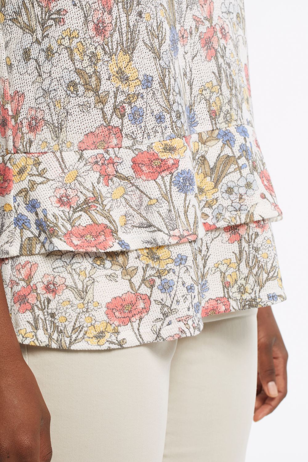 Sleeveless Top With Double Frill 4934O, Size: S