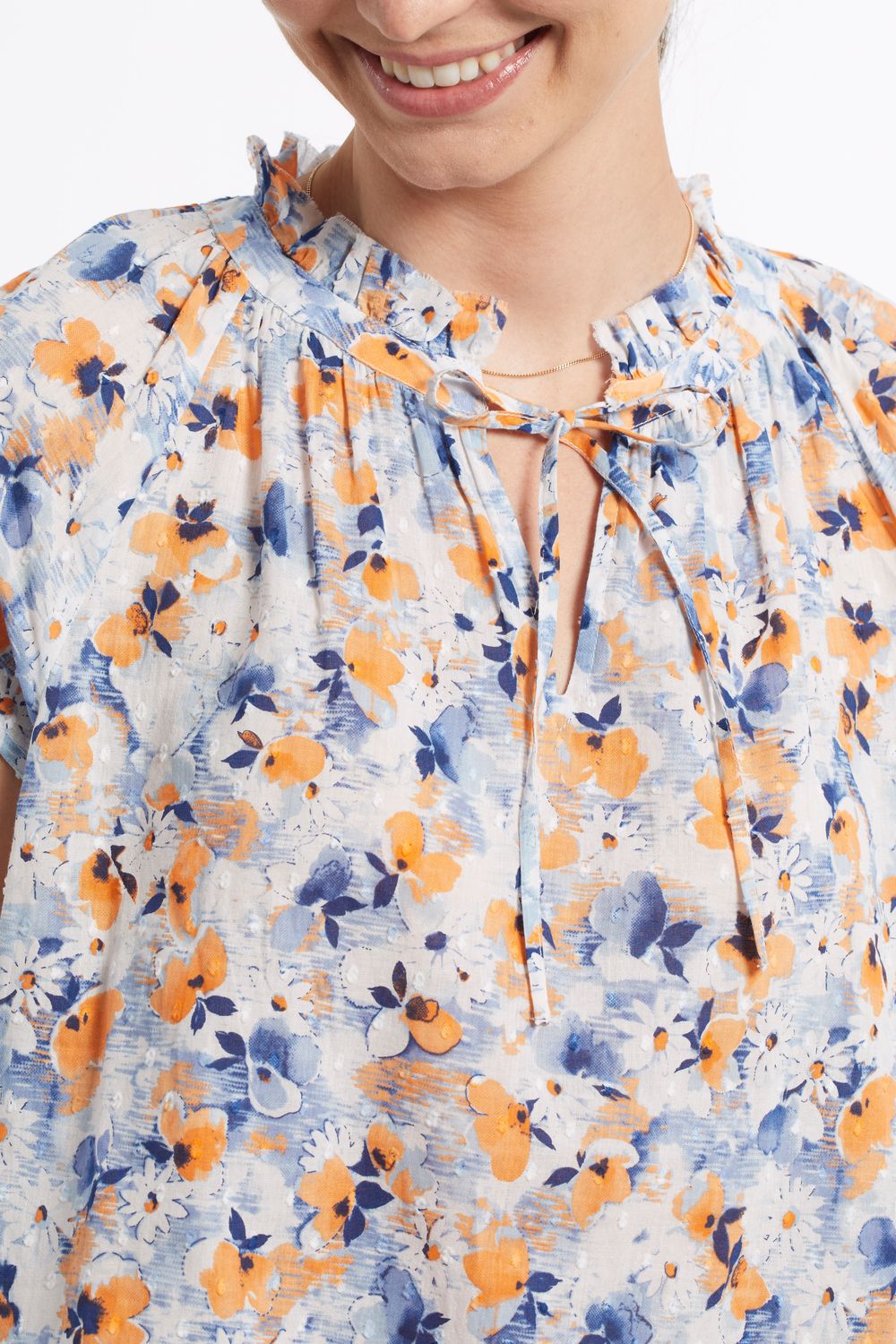 Sleeveless Blouse With Tie 4985O