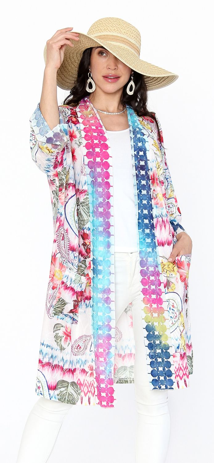 Mixed Paisley Kimono