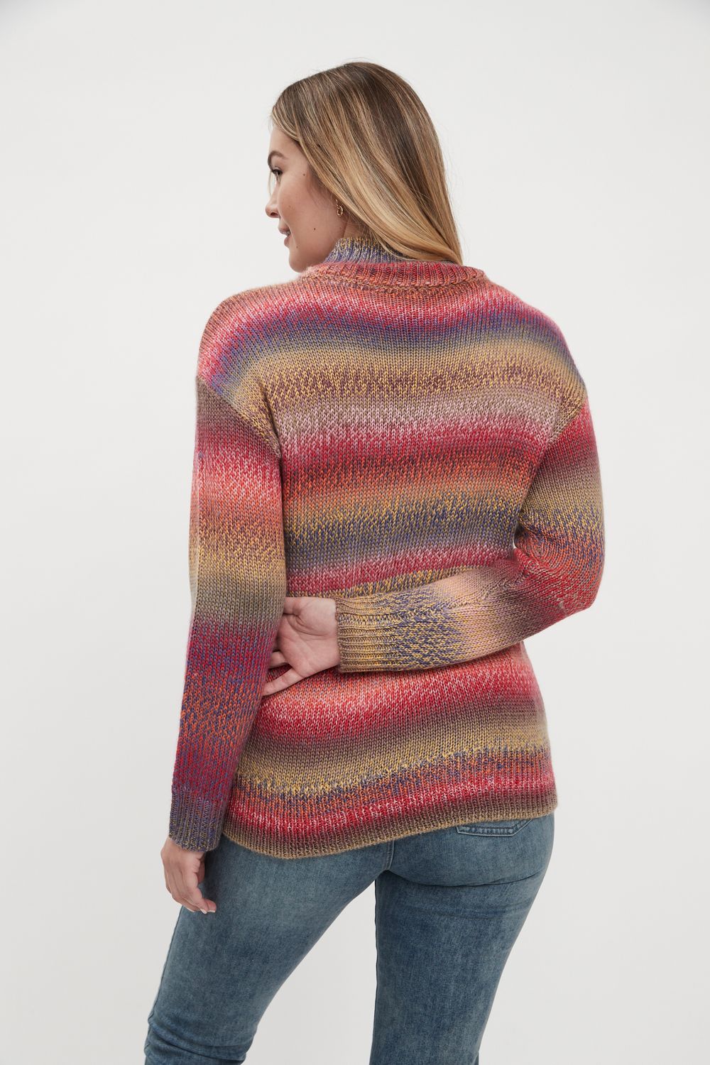 Mock Neck Space Dye Sweater 1614905