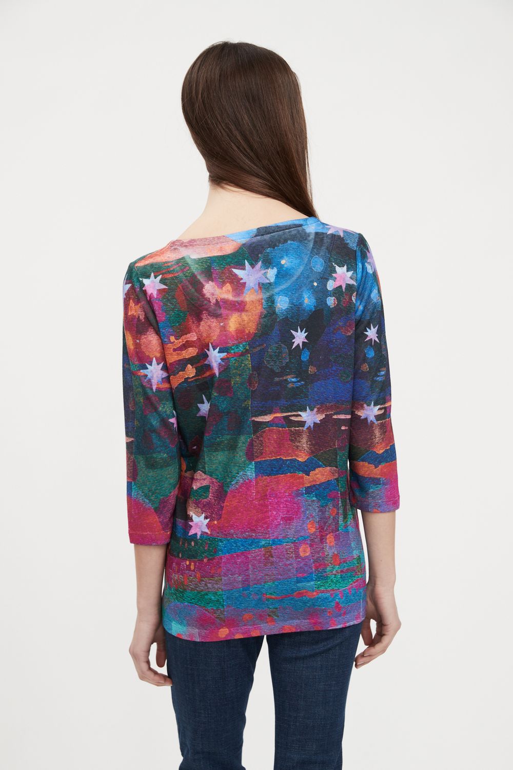 Printed Scoop Neck Top 1663451
