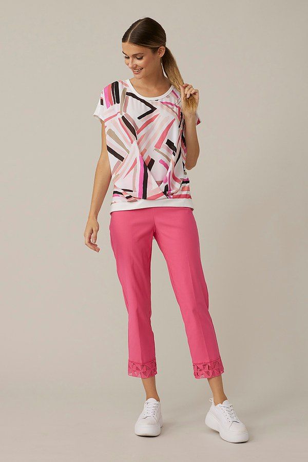 Abstract Print Top Style 221100, Size: 8