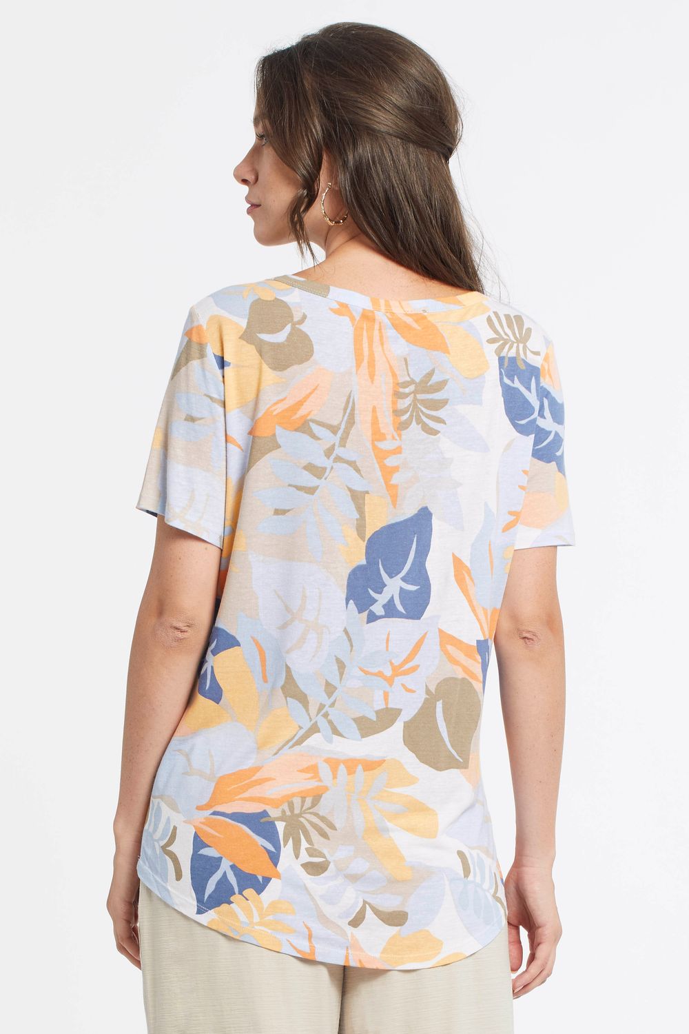 Short Sleeve Henley Top 3732O