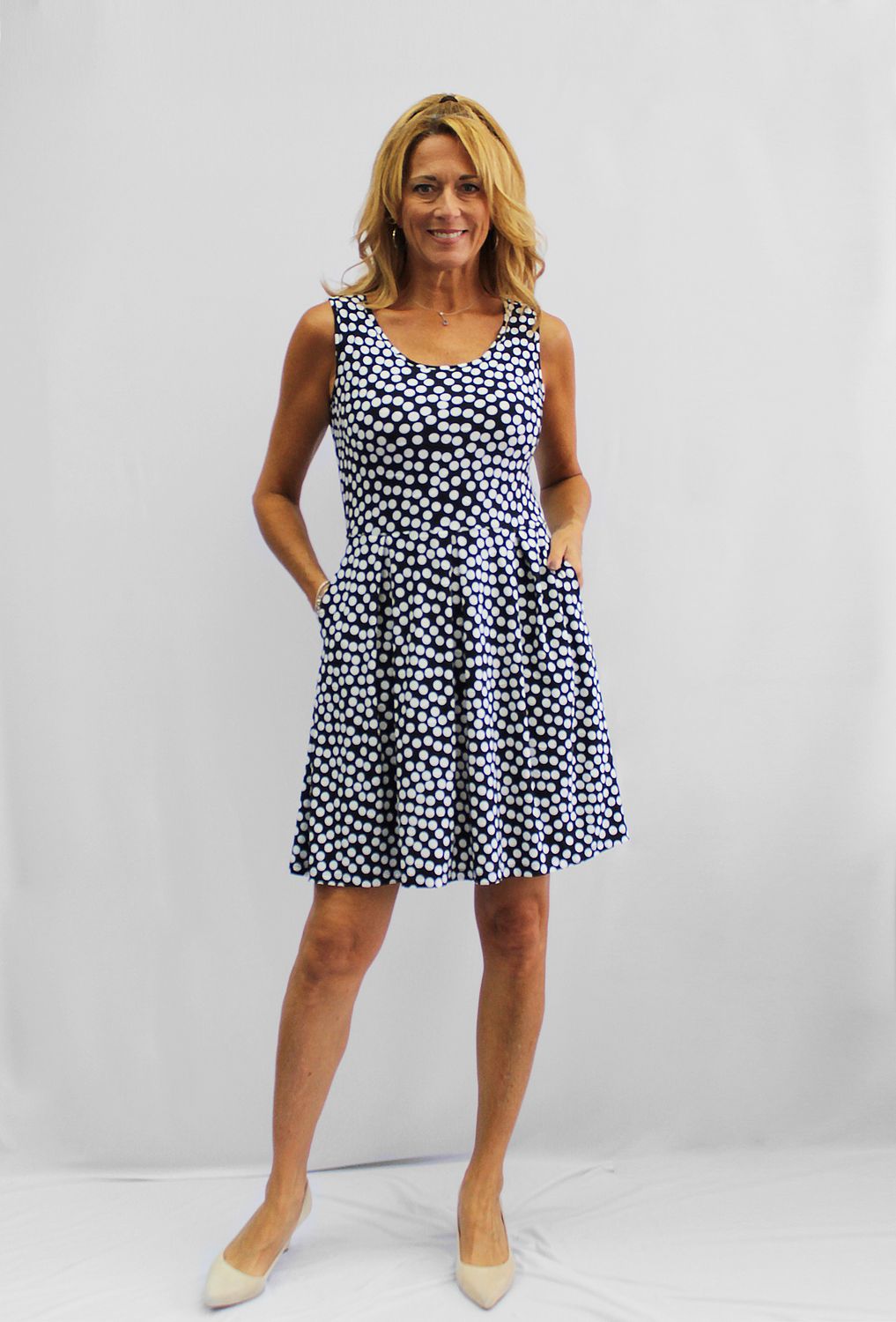 Dress 57251, Color: Black/White, Size: S