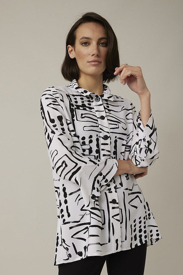 Black &amp; White Blouse 221221