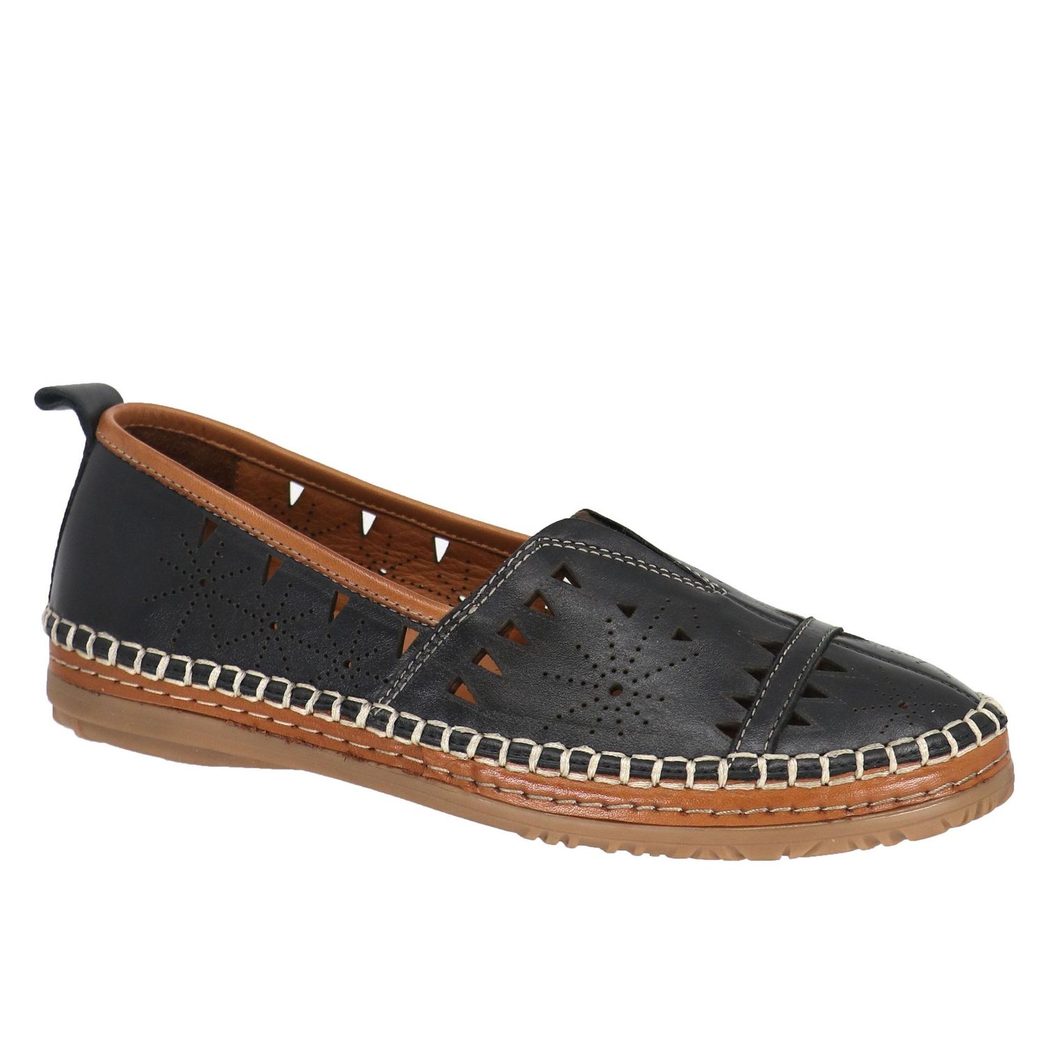 Emily Black Leather Shoe