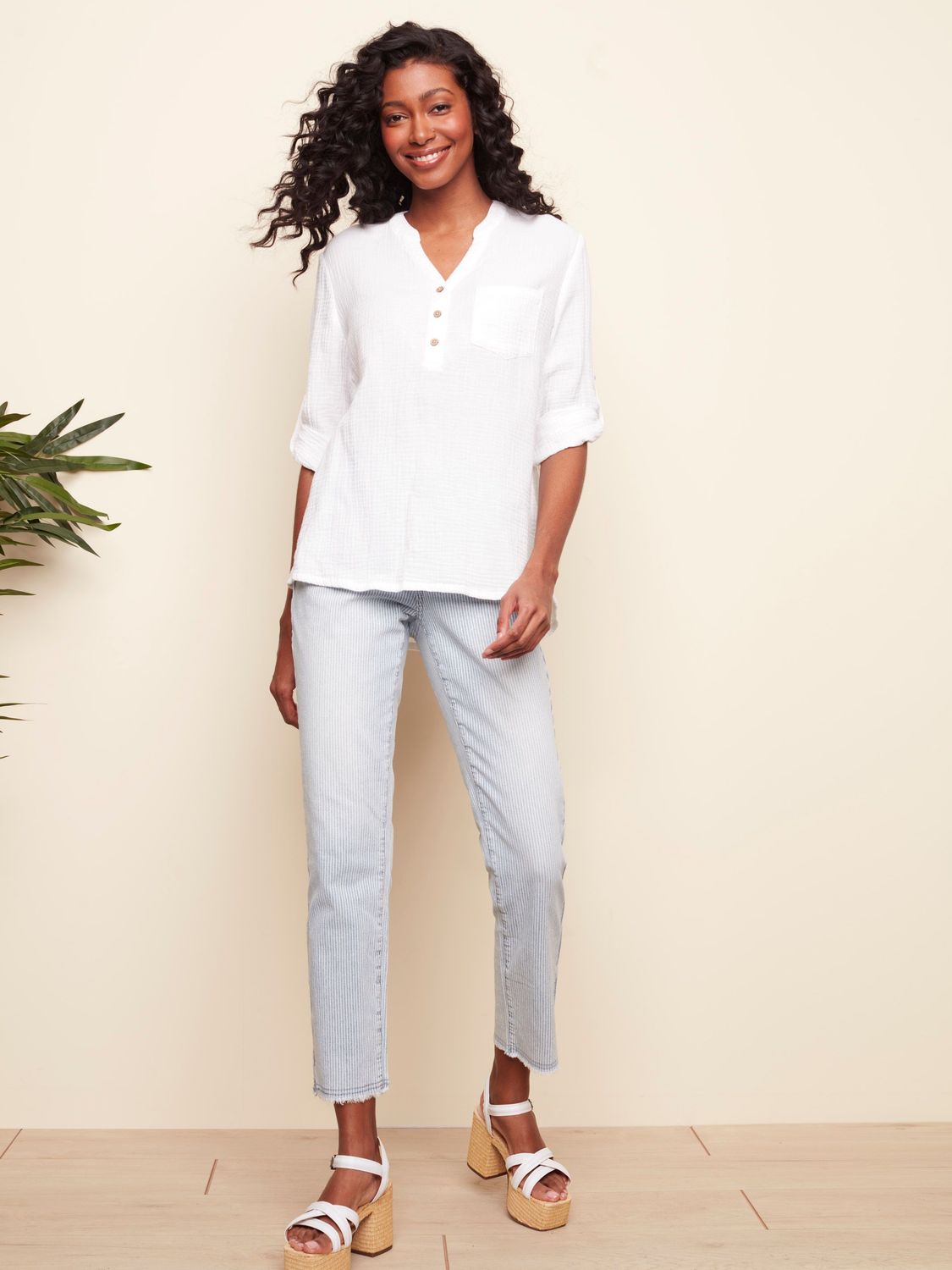 Bubble Gauze Shirt C4188