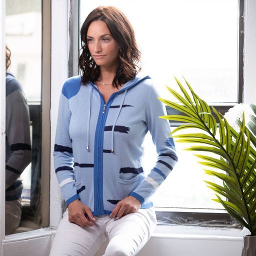 Blue Nautical Cardigan #A39123