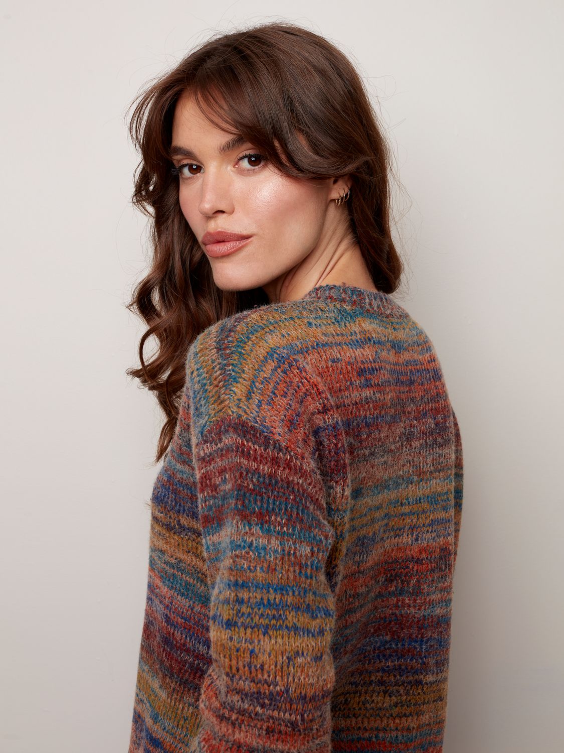 Pull-Over Sweater Front Cable Design 2467