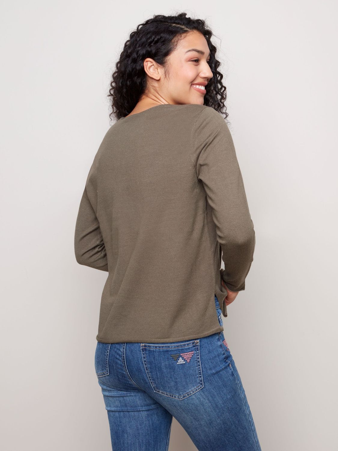 Basic V Neck Sweater 2279