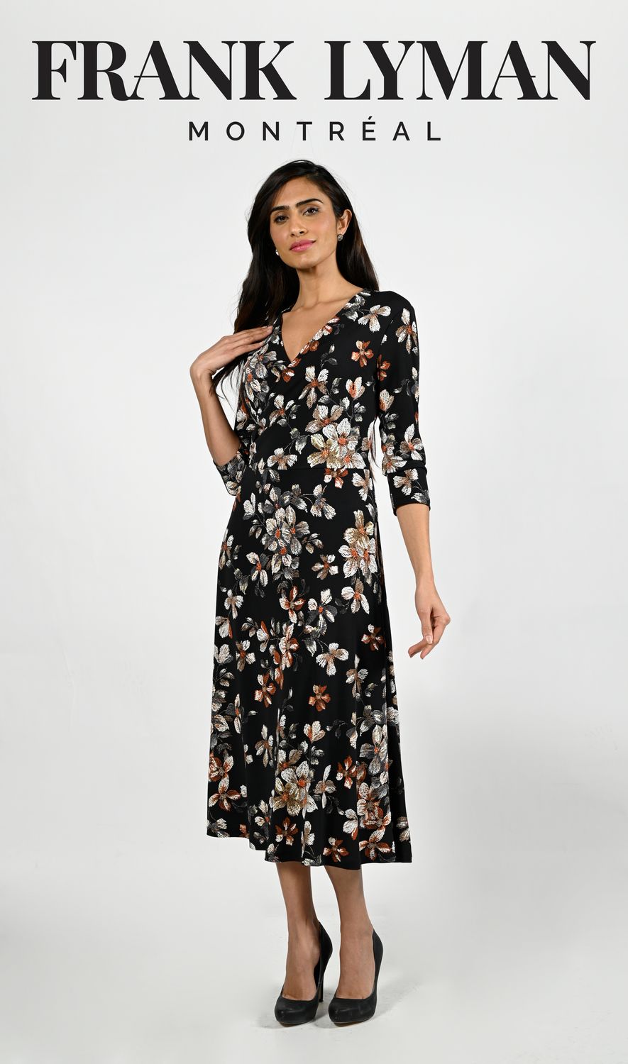 Black/Rust Knit Dress 224100, Size: 6
