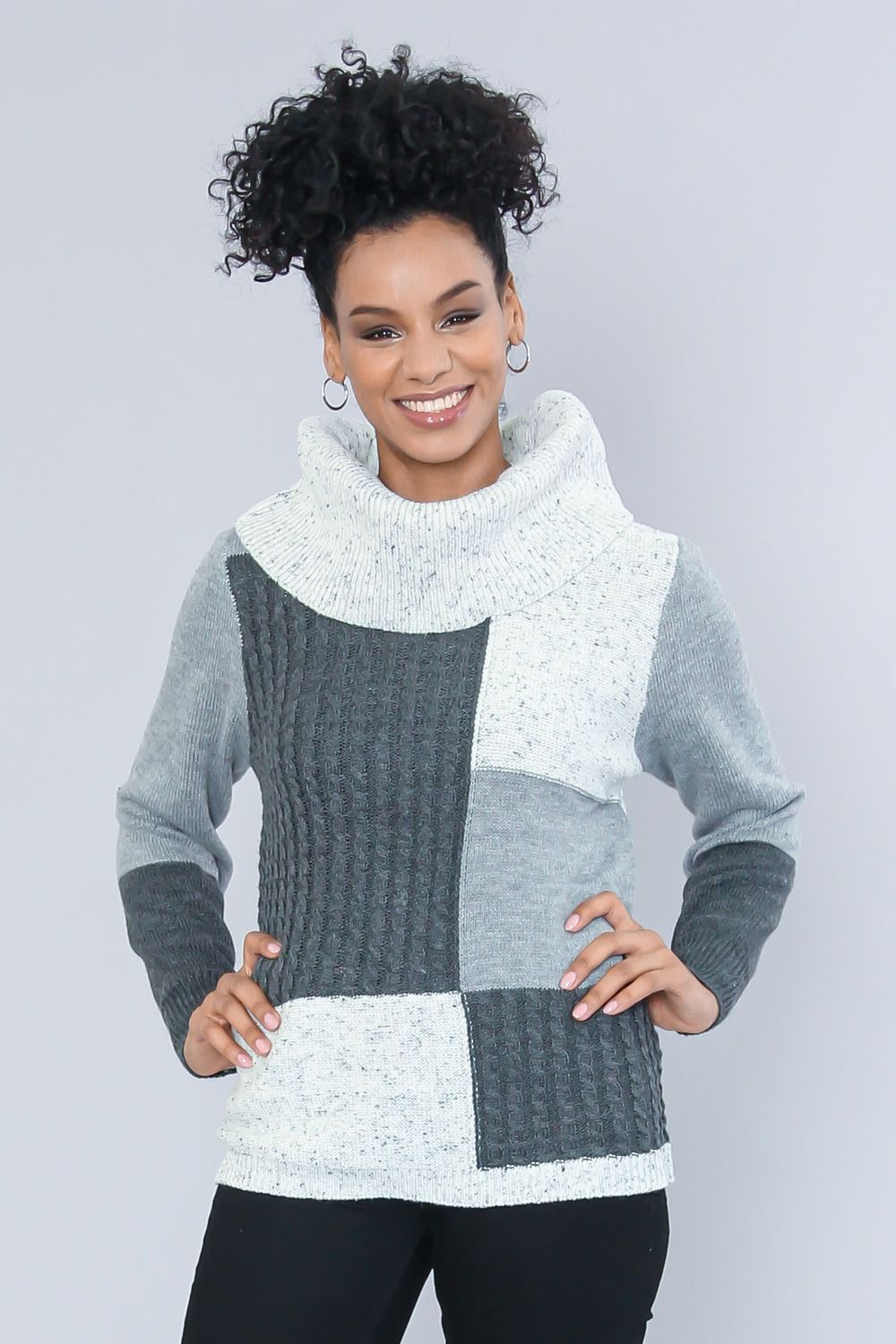 Cowl Neck Sweater 223326
