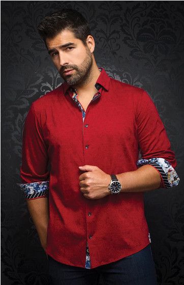 Stretch Shirt | Huxley Red  
