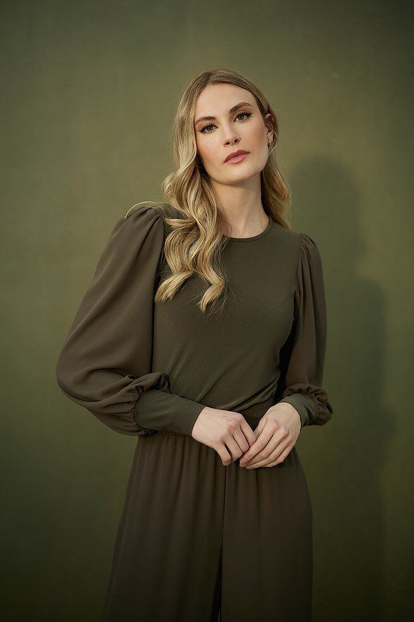 Puff Sleeve Top Style 223254