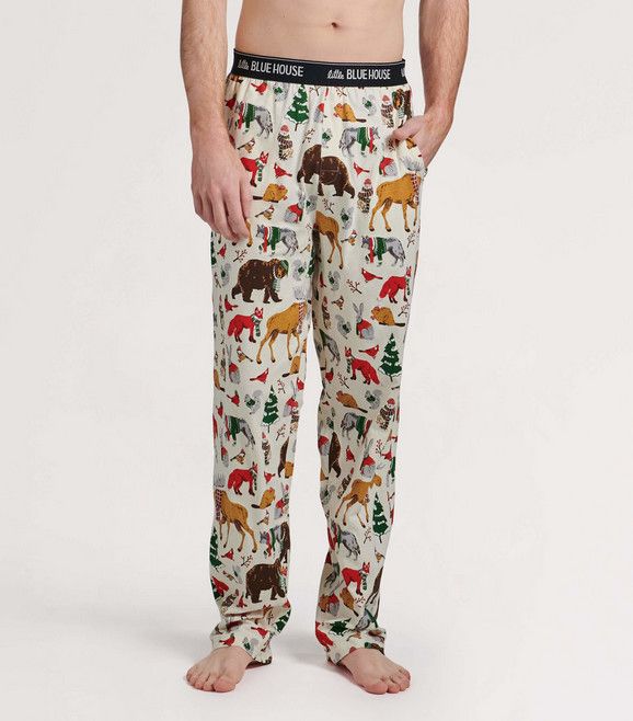 Woodland Winter Men's Jersey Pajama Pants