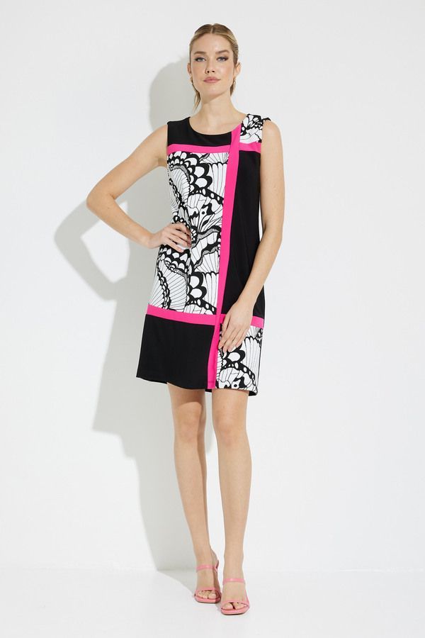 Butterfly Print Shift Dress 231133