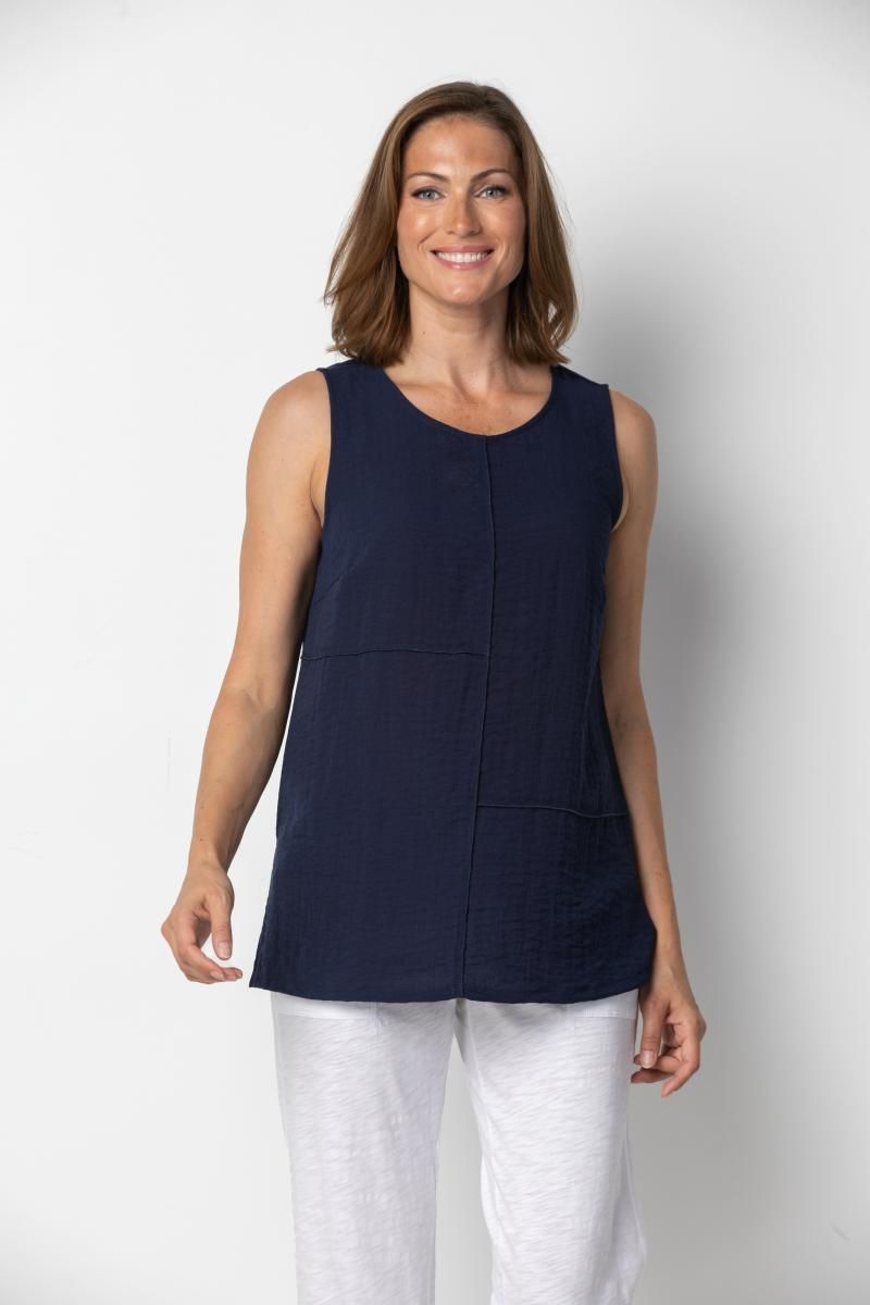 Solid Pieced Tunic Tank 30621