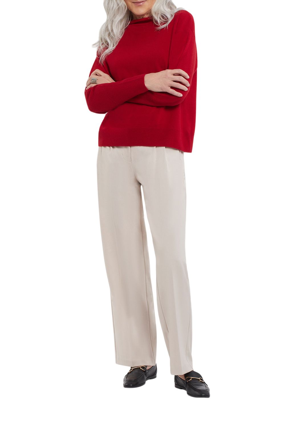 Cashmere Funnel Neck Sweater 1112O