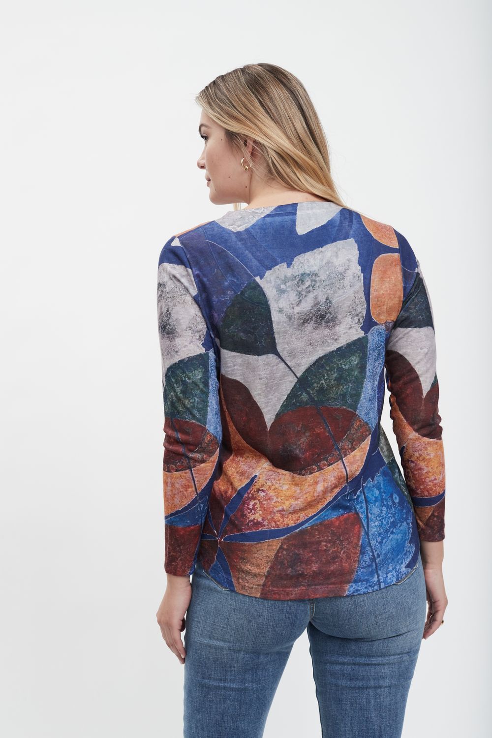 Long Sleeve V Neck Top 1783451