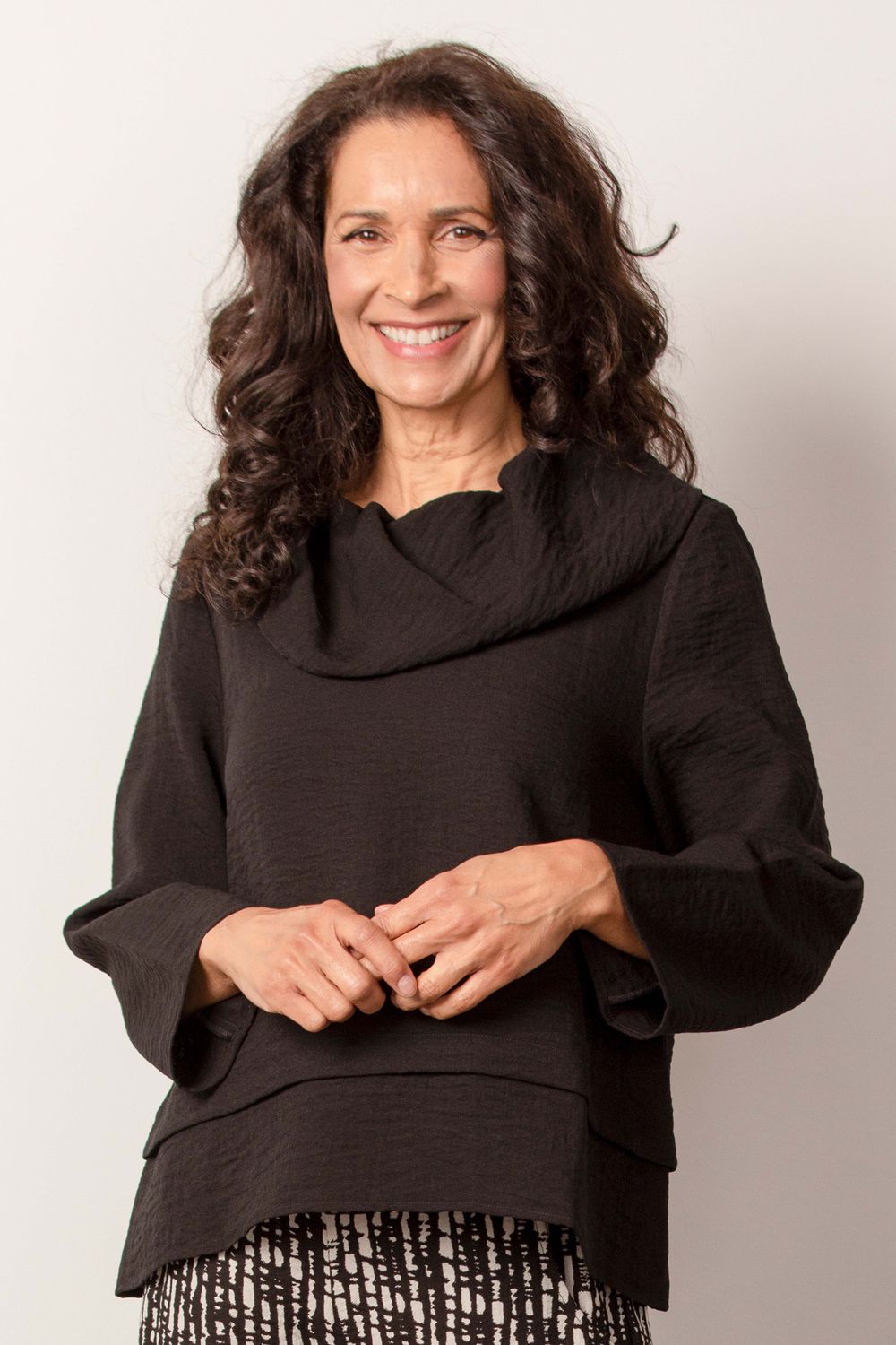 Drape Collar Pullover 30623