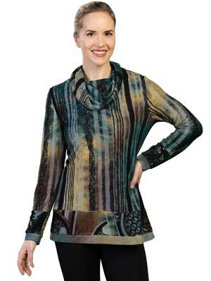 Cowl Neck Top V9897