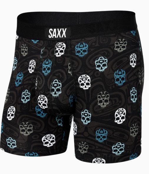 Ultra  Super Soft  Boxer Brief / Skulls- Black 