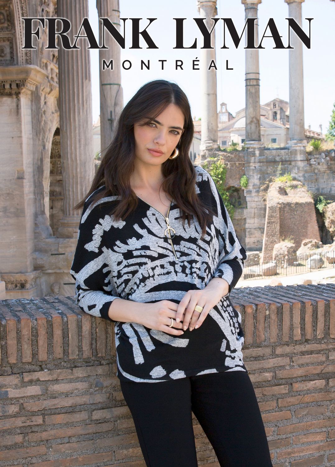 Black/Grey Knit Top 224169, Size: 8