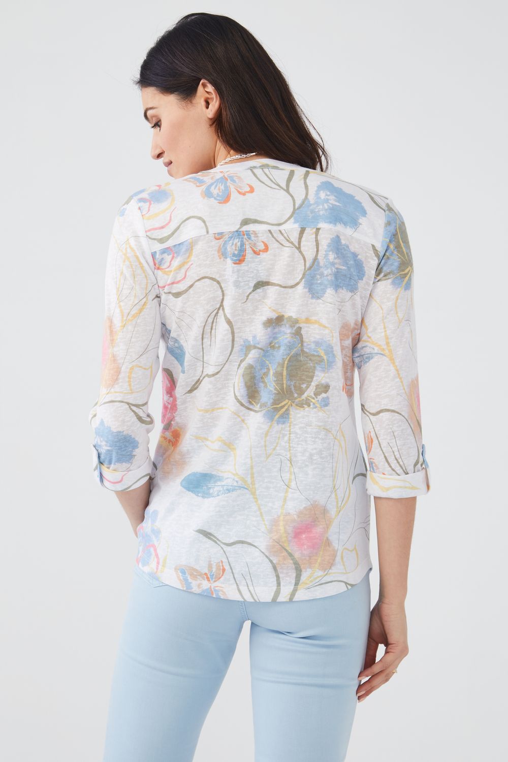 Tab Up Blouse 3323451