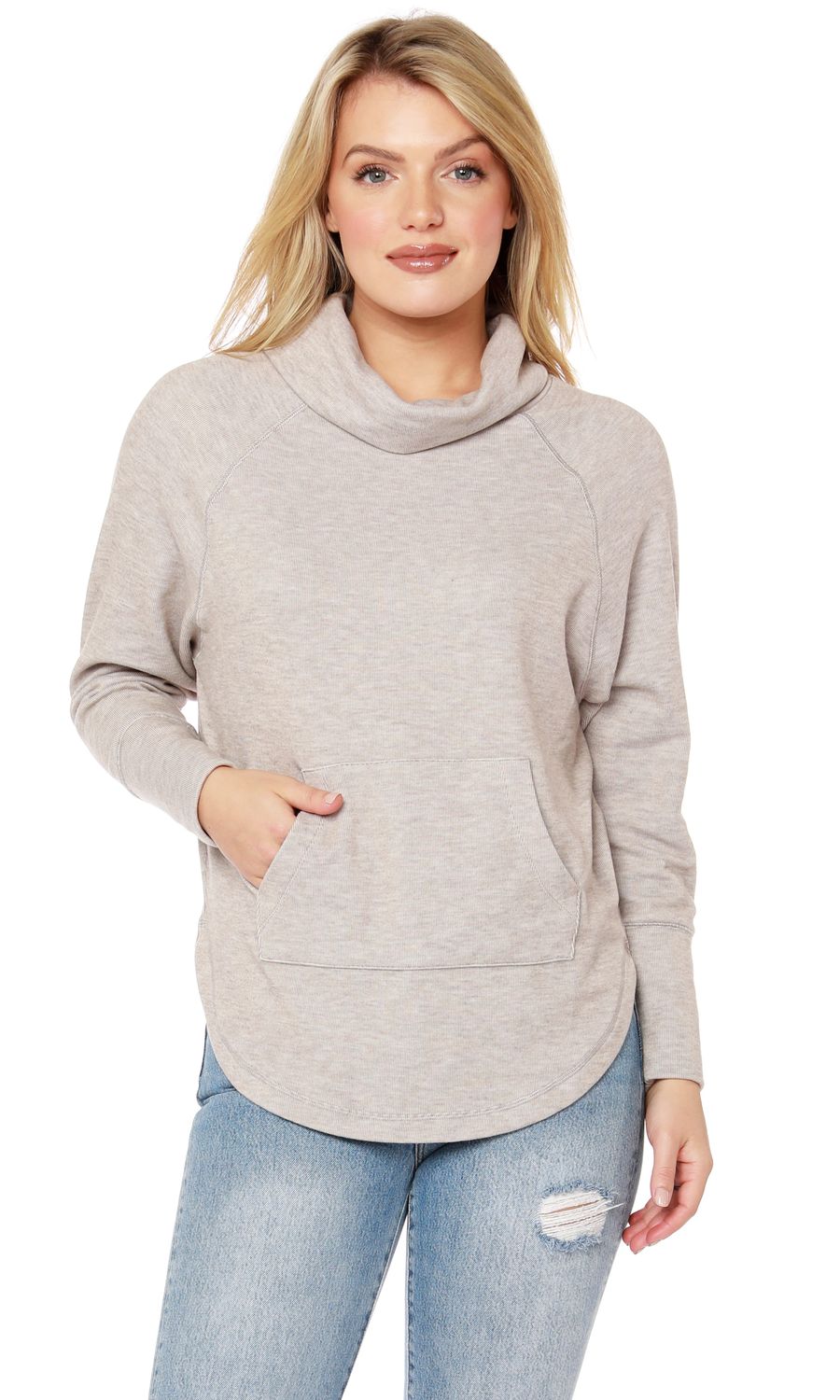 Funnel Neck Pullover 64629