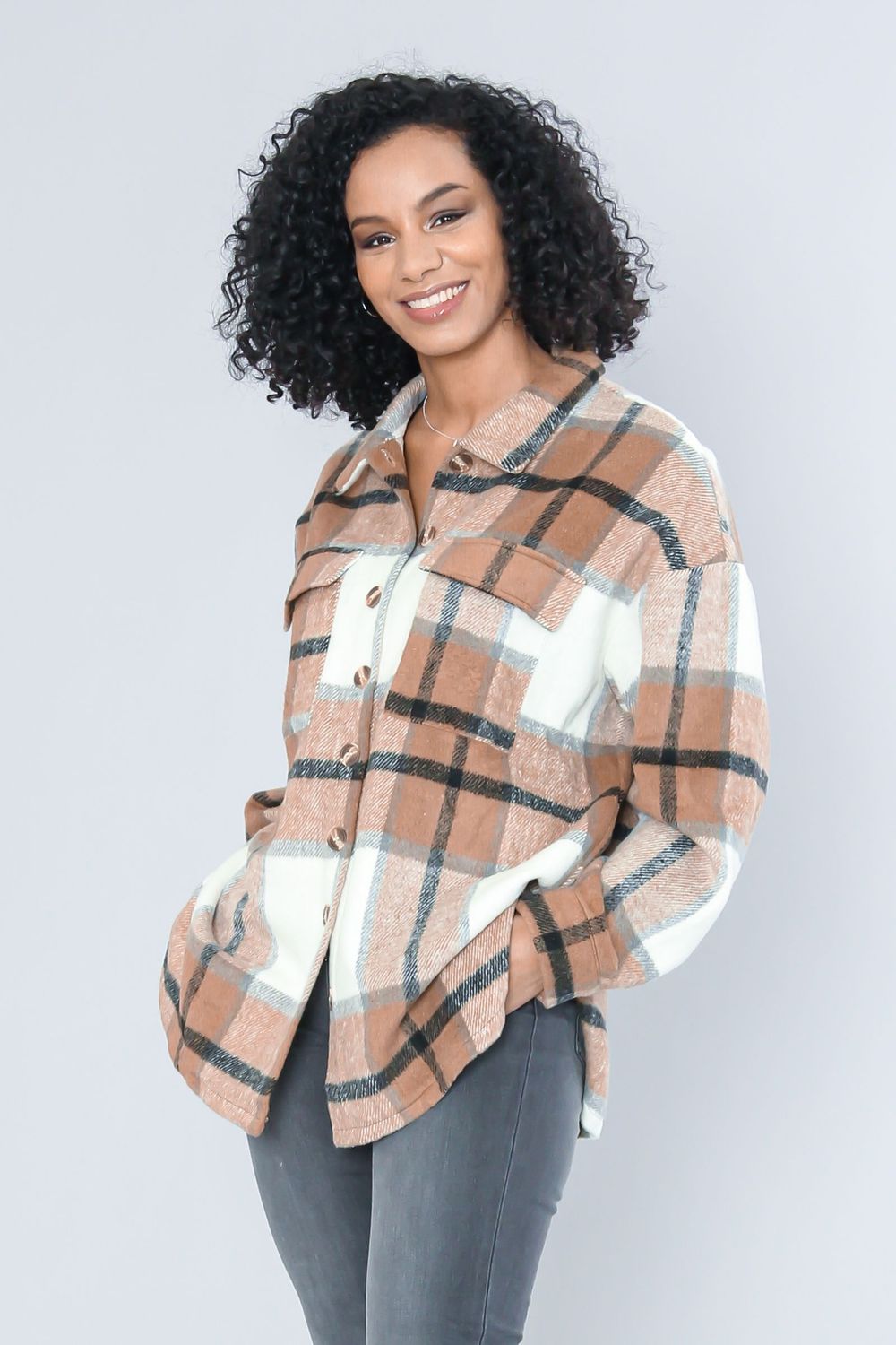 Plaid Shacket 223769