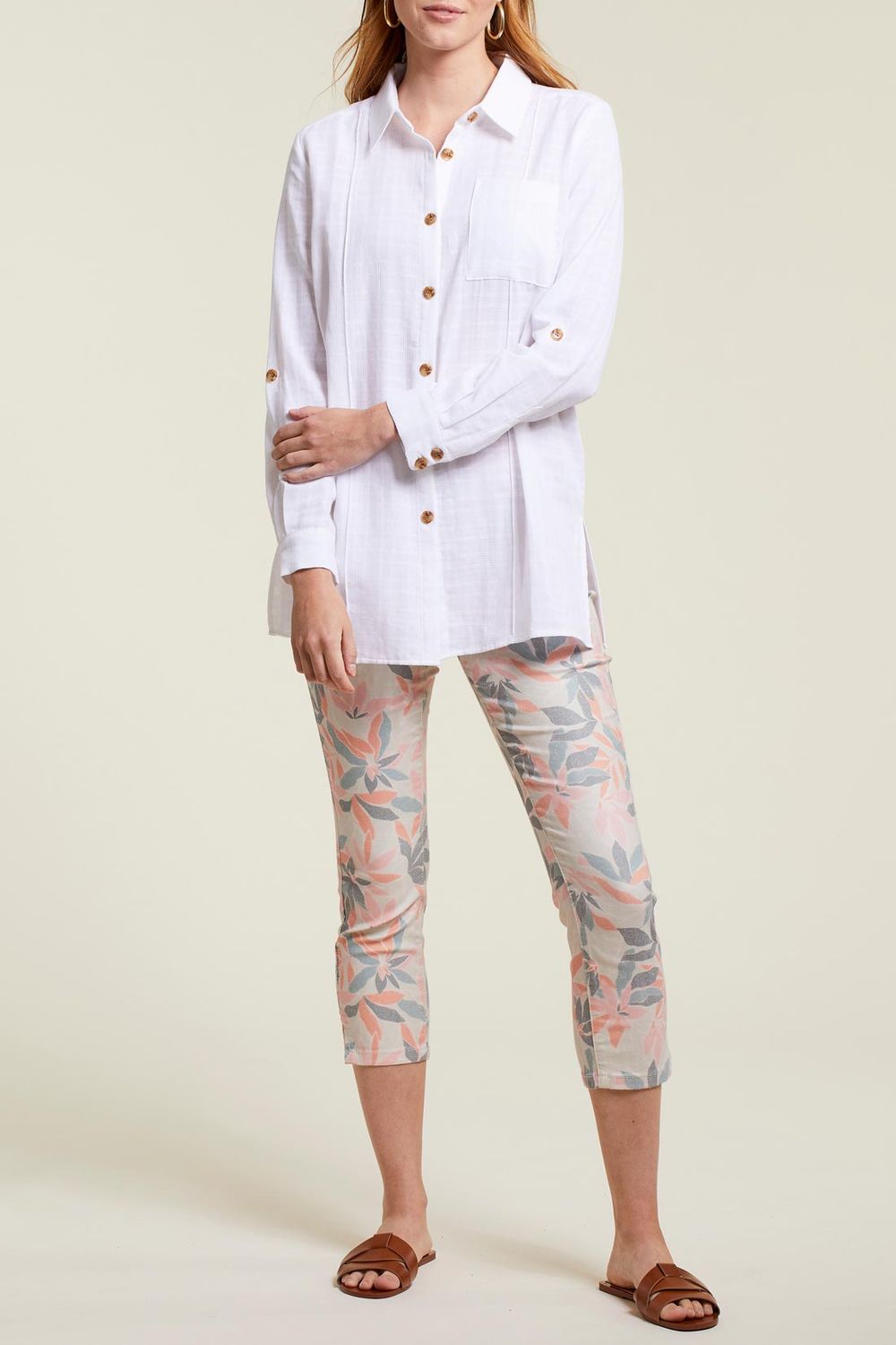 Rolled Up Long Sleeve Tunic 